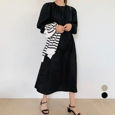 바블링브룩 여성용 셔링 퍼프 플레어 롱 원피스 패션의류/잡화/여성패션 반품 최저가 11,220원