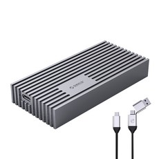 오리코 M.2 NVMe SSD 냉각핀 내장 외장 하드 케이스 그레이 M234C3-U4 + 2in1 케이블 세트, M234C3-U4(케이스), 1개 가전디지털/저장장치 반품 최저가 157,930원