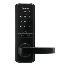 에버넷 무타공 손잡이 있음 도어락 블랙, RS100, 고객직접설치 가전디지털/생활가전 반품 최저가 51,380원