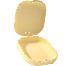 물결 휴대용 유지장치 교정기 틀니 보관 케이스, 옐로우 가전디지털/생활가전 반품 최저가 5,140원