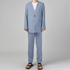 카포넬 남성용 린넨 데일리 노카라 투버튼 수트 세트 CU3008 undefined/undefined 반품 최저가 5,140원