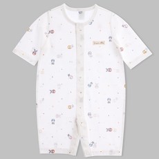 오가닉붐 유아용 통기성 컵토끼 썸머 칠부 우주복 패션의류/잡화/유아동패션 반품 최저가 12,790원