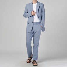 하이후 남성용 린넨 데일리 캐주얼 플랩포켓 투버튼 수트세트 HU3003 패션의류/잡화/남성패션 반품 최저가 39,290원