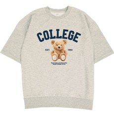에어플레인 남녀공용 COLLEGE 오버핏 반팔 맨투맨 패션의류/잡화/남녀 공용 의류 반품 최저가 14,850원