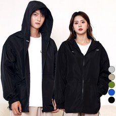 턴키 남녀공용 빅사이즈 오버핏 아노락 풀 집업 후드 바람막이 점퍼 AJ-1219 패션의류/잡화/남녀 공용 의류 반품 최저가 13,490원