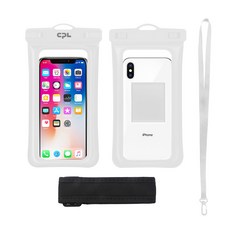 CPL 물에 뜨는 4중 잠금 스마트폰 방수팩, 화이트, 1개 가전디지털/휴대폰 액세서리 반품 최저가 5,460원