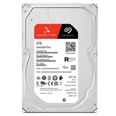 씨게이트 IronWolf Pro HDD, ST2000NT001, 2048GB 가전디지털/저장장치 반품 최저가 162,540원