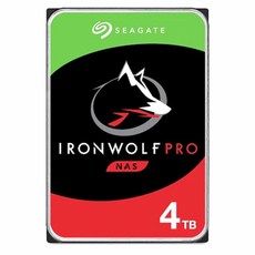 씨게이트 IronWolf Pro HDD, ST4000NT001, 4096GB 가전디지털/저장장치 반품 최저가 267,840원