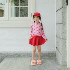 여아용 딸기 치마바지 수영복 세트 패션의류/잡화/유아동패션 반품 최저가 21,870원