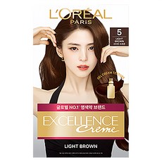 로레알파리 NEW 엑셀랑스 크림, 5호 라이트 브라운, 1개 뷰티/헤어 반품 최저가 10,070원