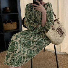 더시럽 여성용 페이즐리 비치웨어 원피스, 그린 패션의류/잡화/여성패션 반품 최저가 8,890원