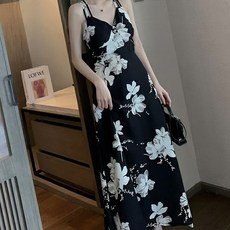 더시럽 여성용 플로럴 반전 비치웨어 원피스, 블랙 패션의류/잡화/여성패션 반품 최저가 11,410원