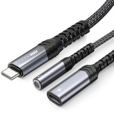 코드웨이 USB C to 3.5 + C타입 이어폰 고속충전 듀얼 젠더, 1개 가전디지털/휴대폰 액세서리 반품 최저가 13,170원