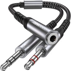 코드웨이 4극 이어폰 마이크 y잭 연결 케이블, 그레이, 1개 가전디지털/음향기기 반품 최저가 6,900원