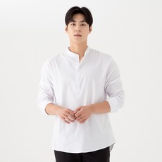 캐럿 남성용 옥스포드 헨리넥 긴소매 셔츠 패션의류/잡화/남성패션 반품 최저가 4,470원