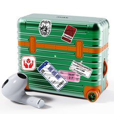 미아크 에어팟 캐리어 케이스 + 스티커 3종 세트, 에어팟3세대, 그린, 1개 가전디지털/음향기기 반품 최저가 13,570원