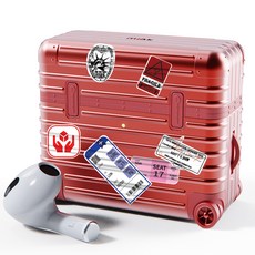 미아크 에어팟 캐리어 케이스 + 스티커 3종 세트, 에어팟3세대, 레드, 1개 가전디지털/음향기기 반품 최저가 13,200원