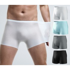 두발로 남성용 아이스 실크 심리스 드로즈 팬티 4종 세트 패션의류/잡화/속옷/잠옷 반품 최저가 11,390원