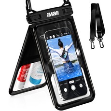 아이몰 더블 포켓 2중 잠금 스마트폰 방수팩 + 넥스트랩 세트, 1세트, 블랙 가전디지털/휴대폰 액세서리 반품 최저가 9,990원