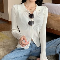 앤드스타일 여성용 슬림핏카라 투웨이 집업 니트 가디건 261085 패션의류/잡화/여성패션 반품 최저가 16,410원