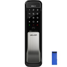 솔리티 무타공 푸시풀 손잡이 있음 도어락 + 근거리용 블루투스 모듈 세트, WP-501, 고객직접설치 가전디지털/생활가전 반품 최저가 229,500원
