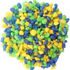 샘아쿠아 리프레쉬 형광믹스 칼라 자갈 바닥재 3~5mm 700g, 블루, 1개 반려동물용품/관상어 용품 반품 최저가 6,000원