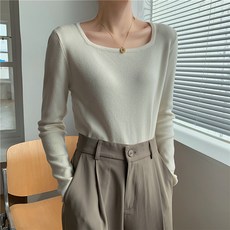 어썸풀 여성용 엔티르 스퀘어넥 니트 패션의류/잡화/여성패션 반품 최저가 11,740원