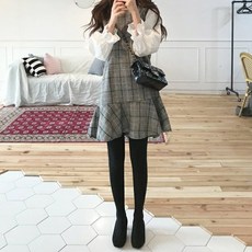 구디프 블라우스소매 체크 원피스 빅사이즈 포함 패션의류/잡화/여성패션 반품 최저가 14,740원