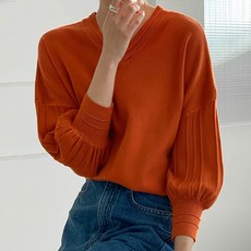 앤드스타일 여성용 U2핀턱슬리브 양브이 니트 261310 패션의류/잡화/여성패션 반품 최저가 16,430원