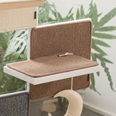 모넬로 고양이 아트냥 창문 캣타워 벽부착 해먹 캣워커 300, 화이트(보드), 오트밀(스크래쳐), 1개 반려동물용품/고양이 용품 반품 최저가 20,280원