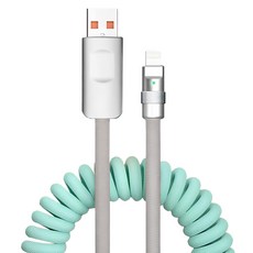 아더어스 코일 라이트닝 고속충전 타입A to 라이트닝 케이블, 65cm, 민트, 1개 가전디지털/휴대폰 액세서리 반품 최저가 8,110원