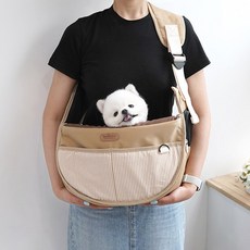 패리스독 올뉴스트라입 슬링백, 베이지, 1개 반려동물용품/고양이 용품 반품 최저가 21,580원