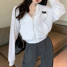 루나걸 리콘 숏 집업후드 패션의류/잡화/여성패션 반품 최저가 7,390원