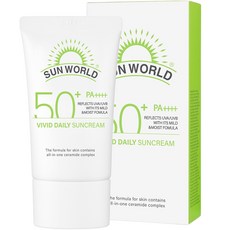 썬월드 비비드 데일리 선크림 SPF50+ PA++++, 1개, 50ml 뷰티/선케어/태닝 반품 최저가 8,900원