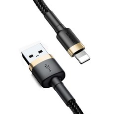 베이스어스 카풀 USB-8핀 아이폰 라이트닝 고속충전 케이블, 2m, 골드블랙, 1개 가전디지털/차량용 디지털 반품 최저가 5,500원
