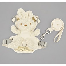 토끼 어부바 하네스 + 리드줄 세트, 아이보리, 1개 반려동물용품/강아지 용품 반품 최저가 12,160원