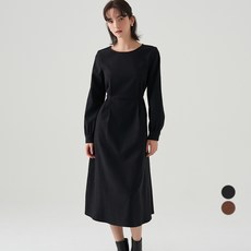 ELLE Paris 여성용 핀턱 롱 원피스 패션의류/잡화/여성패션 반품 최저가 10,300원