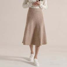 젬블링 A라인 플레어 밴딩 니트 미디 롱 니트 스커트 패션의류/잡화/여성패션 반품 최저가 13,350원