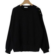 시크블랙 사하이 라운드넥 금버튼 긴팔 맨투맨 cpt13331k38 패션의류/잡화/여성패션 반품 최저가 17,700원