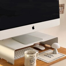 알파플랜 철제 모니터 받침대 FMS-470, 오로라화이트 가전디지털/PC주변기기 반품 최저가 16,110원