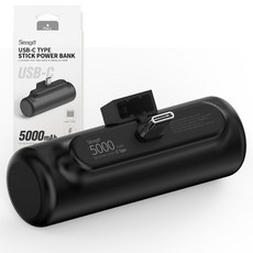 서가 일체형 미니 거치 보조배터리 C타입, PR-ST5000-C, 블랙 가전디지털/1인방송 전문관 반품 최저가 6,730원