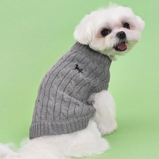 도그아이 강아지옷 애견 순면 니트, 그레이, 1개 반려동물용품/강아지 용품 반품 최저가 11,730원