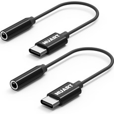 누아트 고해상도 C타입 이어폰 변환 젠더 2개입 3.5mm, 블랙, 2개 가전디지털/휴대폰 액세서리 반품 최저가 5,170원
