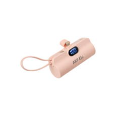 아트일렉 미니 일체형 10W 고속충전 보조배터리 5000mAh 8핀 타입, 핑크, AEC-02(8핀 타입) 가전디지털/1인방송 전문관 반품 최저가 5,520원