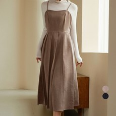 아피나르 여성용 겨울 플리츠 뷔스티에 롱원피스 패션의류/잡화/여성패션 반품 최저가 15,830원