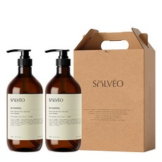 솔브이오 블랙 펩타이드 탈모 샴푸+샴푸 선물세트 1000ml, 1세트 뷰티/헤어 반품 최저가 19,470원
