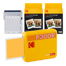 코닥 미니 3 레트로 포토프린터 + 카트리지 68매 번들, P300R, 옐로우 가전디지털/카메라 반품 최저가 155,170원