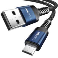 코드웨이 USB A타입-마이크로 5핀 고속 충전 케이블, 1m, 블루, 1개 가전디지털/휴대폰 액세서리 반품 최저가 2,650원