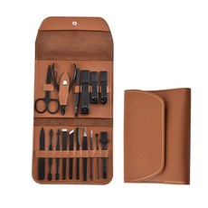 클린맨 블랙에디션 손 발톱 관리 16종 세트, 1세트, 브라운 뷰티/네일 반품 최저가 7,890원