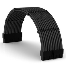EZDIY FAB ATX 24 연장 슬리빙 16AWG 케이블 블랙, 1개 가전디지털/PC부품 반품 최저가 16,640원